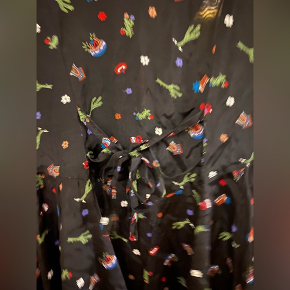 Vintage Desert West by Sherry Holt Black Dress Medium with Southwest Print - Picture 5 of 5